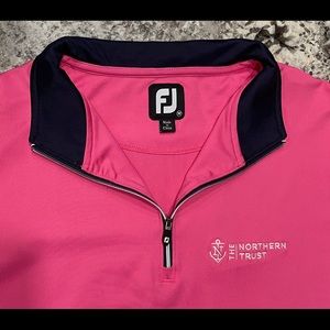 FootJoy Pink 3/4 Zip Northern Trust pullover